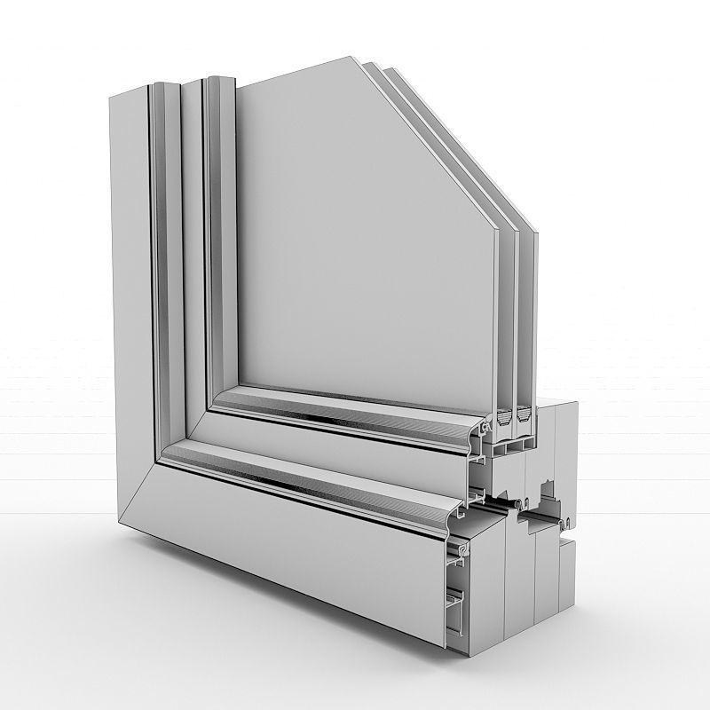Window section 3D model_9