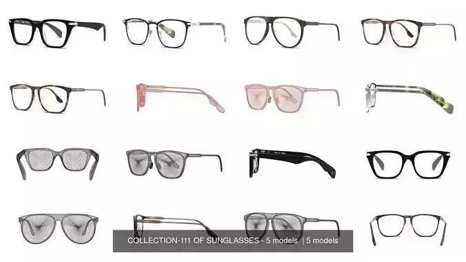 COLLECTION-111 OF SUNGLASSES - 5 models  
