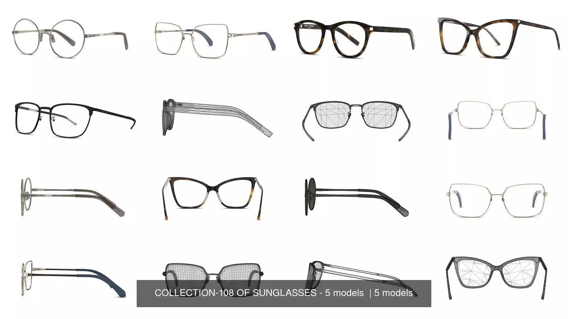 COLLECTION-108 OF SUNGLASSES - 5 models _0