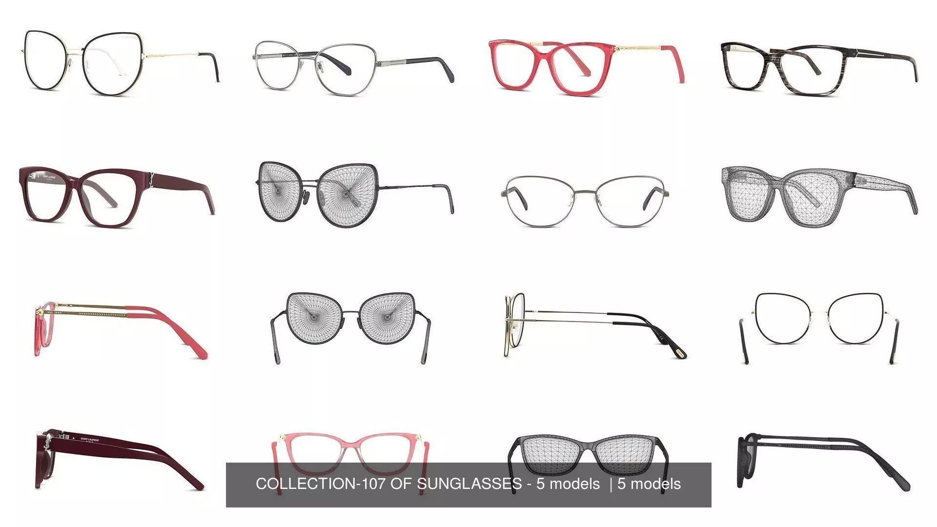 COLLECTION-107 OF SUNGLASSES - 5 models  _0