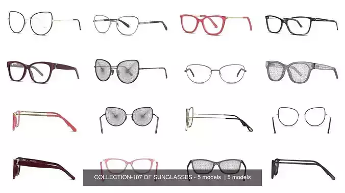 COLLECTION-107 OF SUNGLASSES - 5 models  