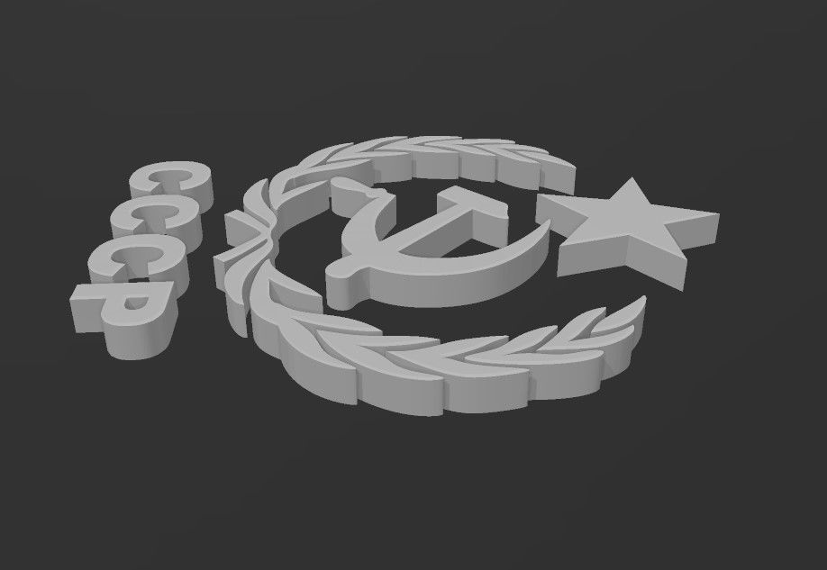 Symbol of CCCP  3D print model_4