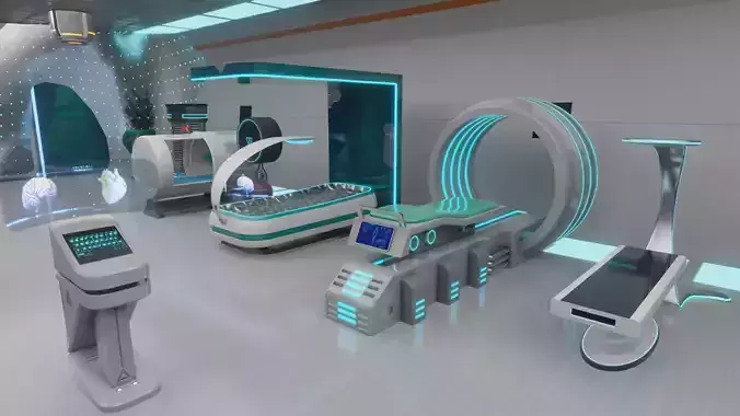 HOSPITAL MODULAR FUTURISTIC SCI FI