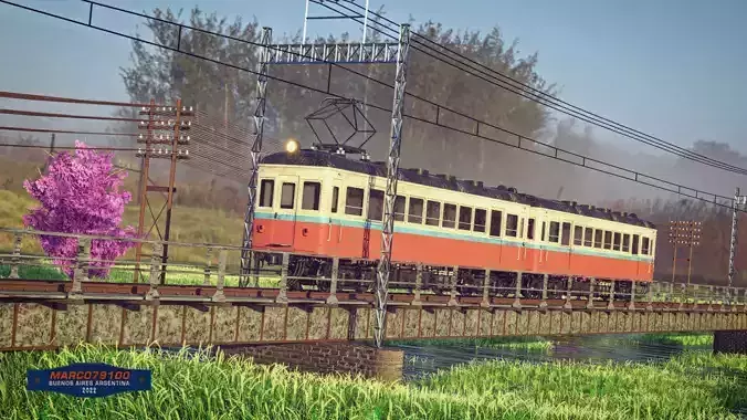 Train Kuha Series 100 3D model