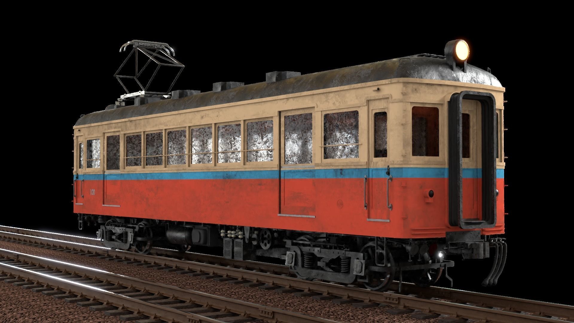 Train Kuha Series 100 3D model_2