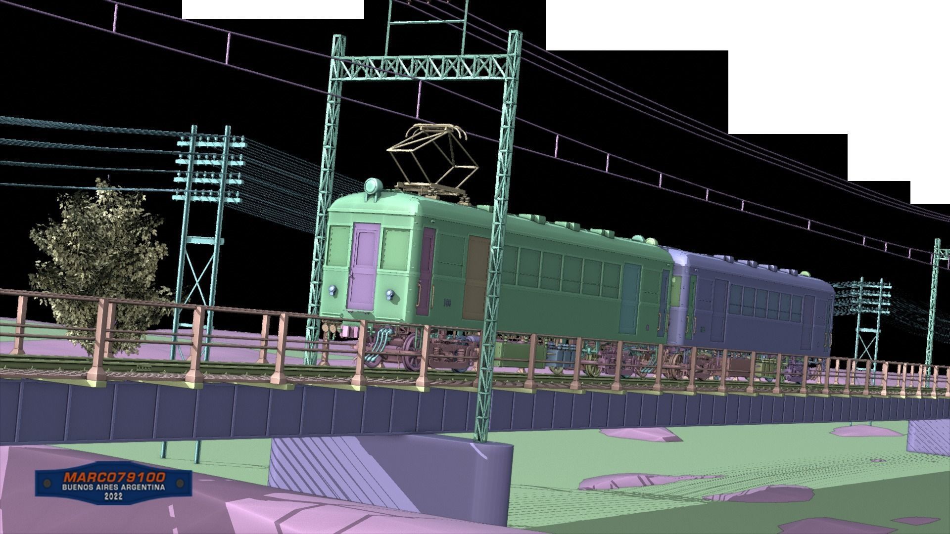 Train Kuha Series 100 3D model_1