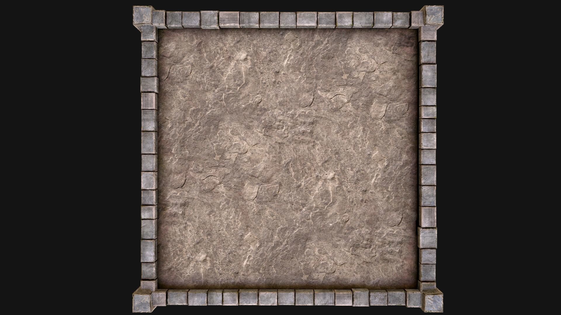 Medieval Prison Roof  Castle Floor Low-poly 3D model_11