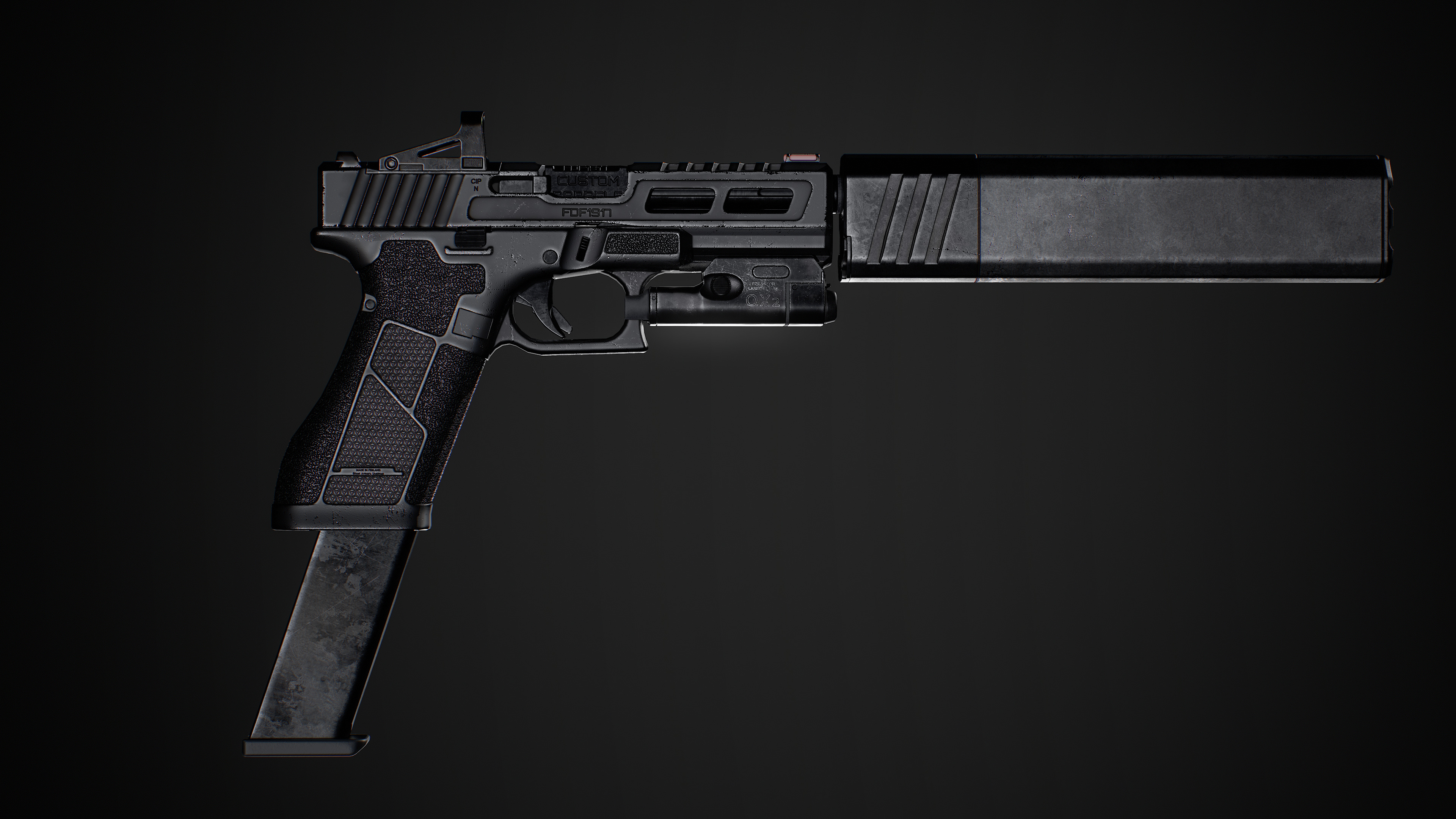 Ghost 9mm Low-poly 3D model_62