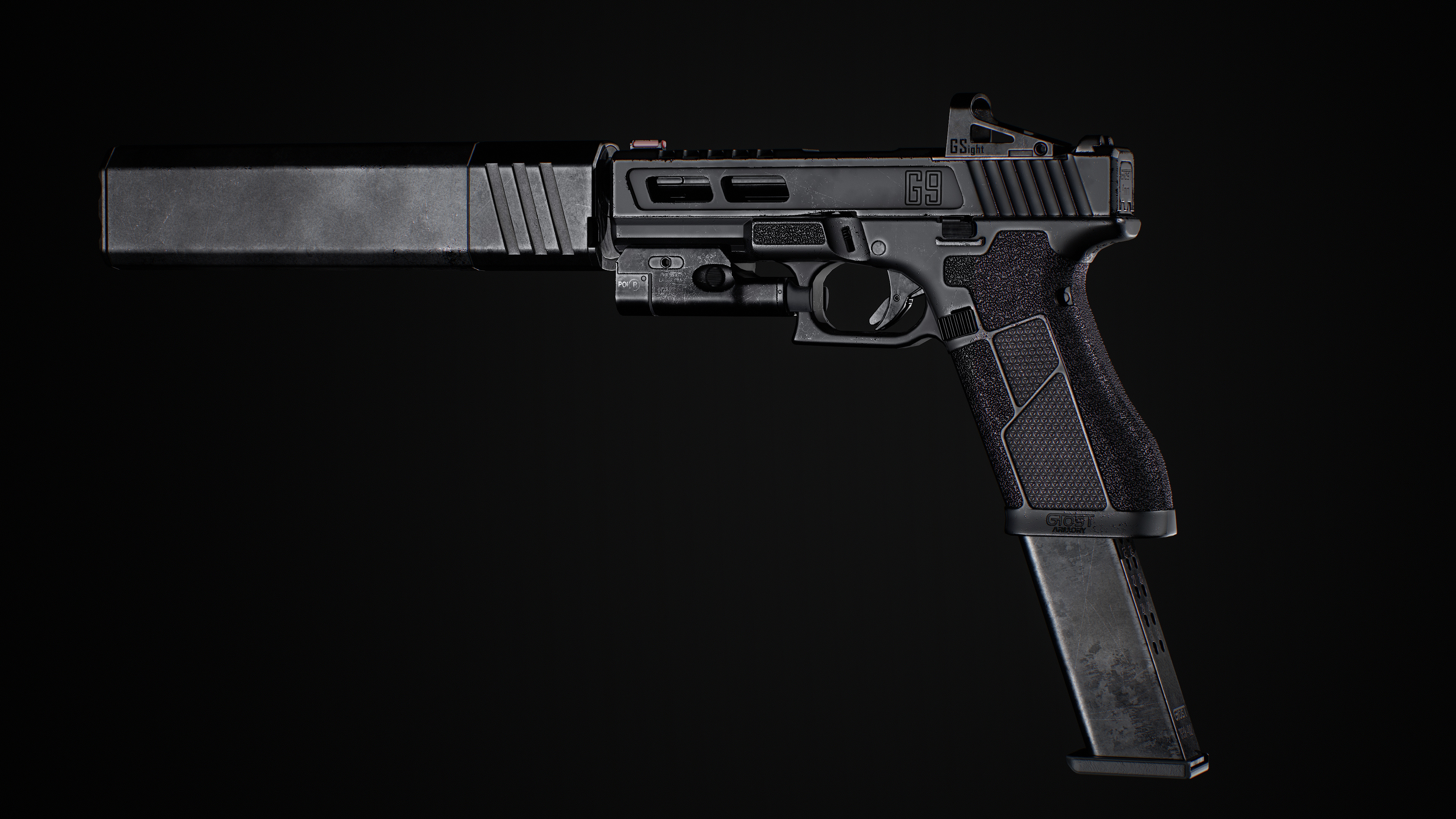 Ghost 9mm Low-poly 3D model_61