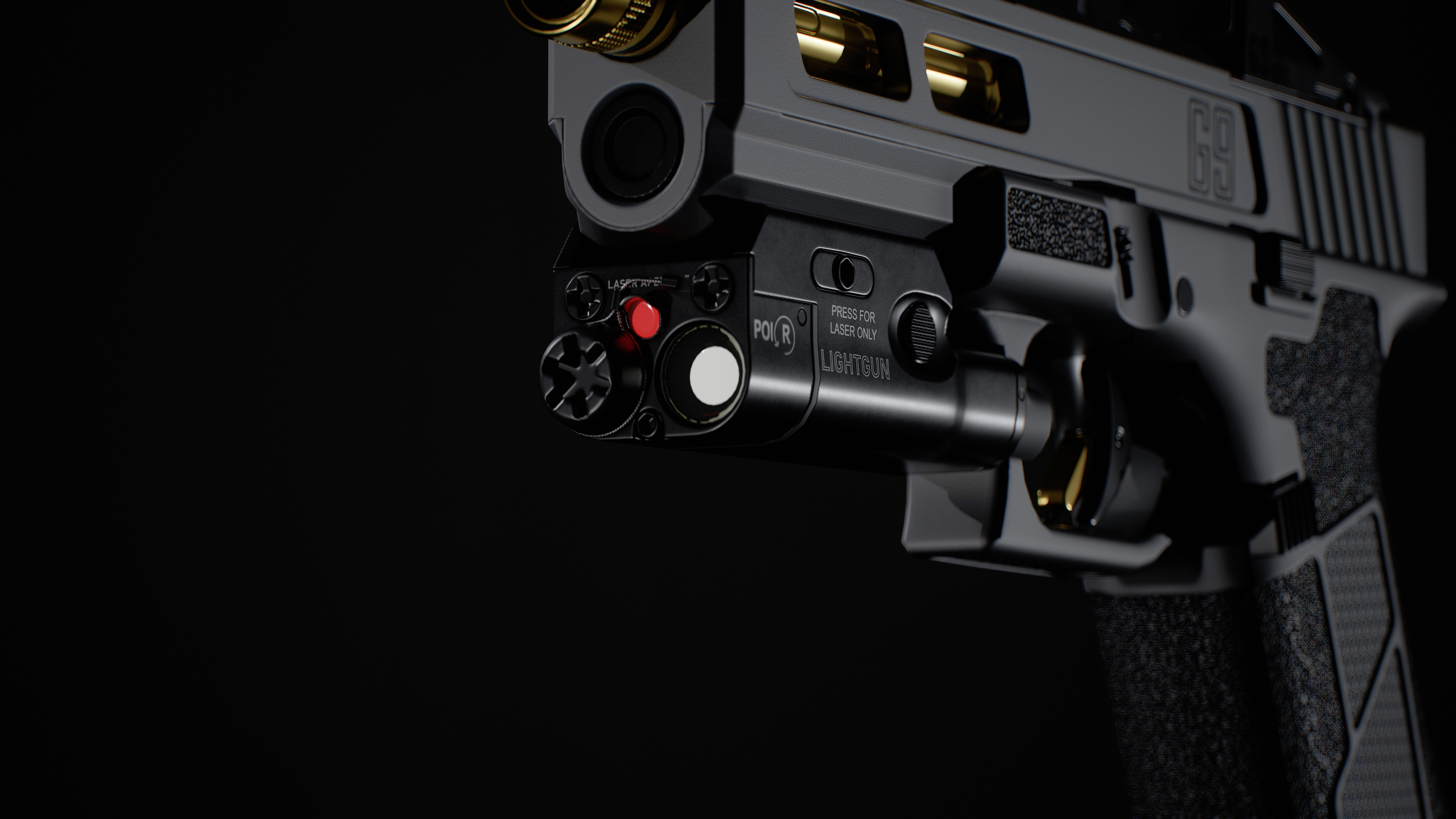 Ghost 9mm Low-poly 3D model_29