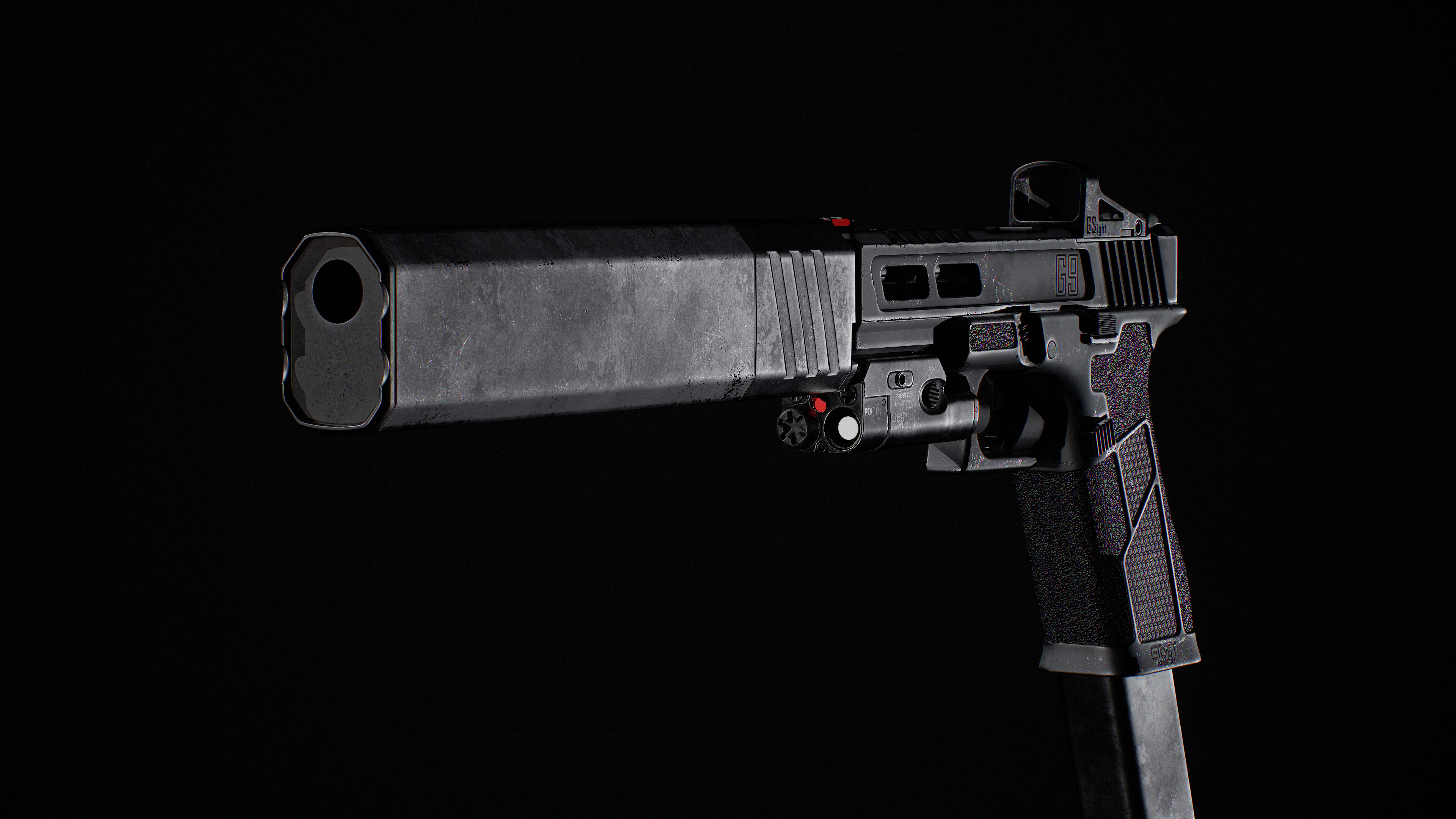 Ghost 9mm Low-poly 3D model_58