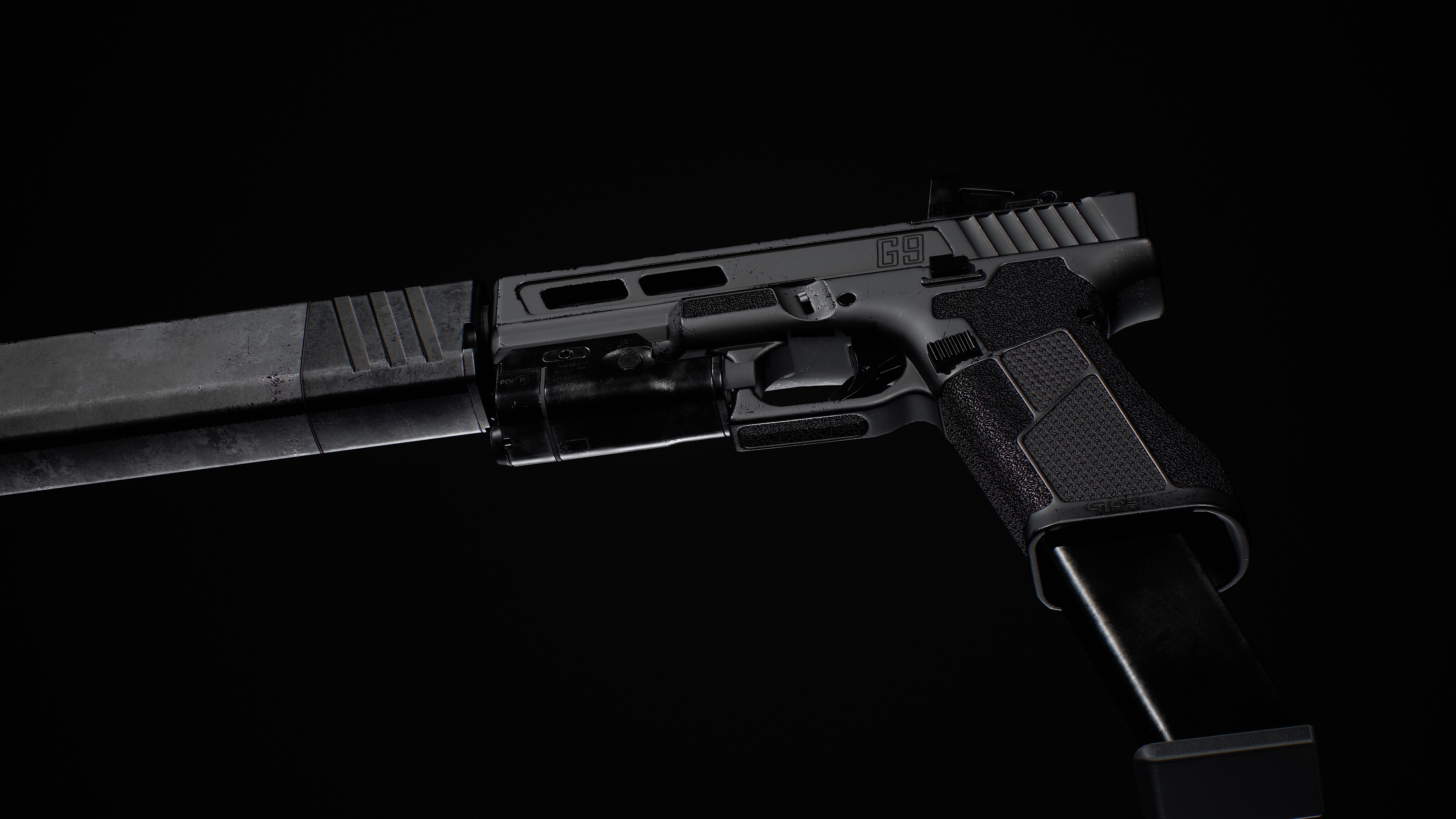 Ghost 9mm Low-poly 3D model_59