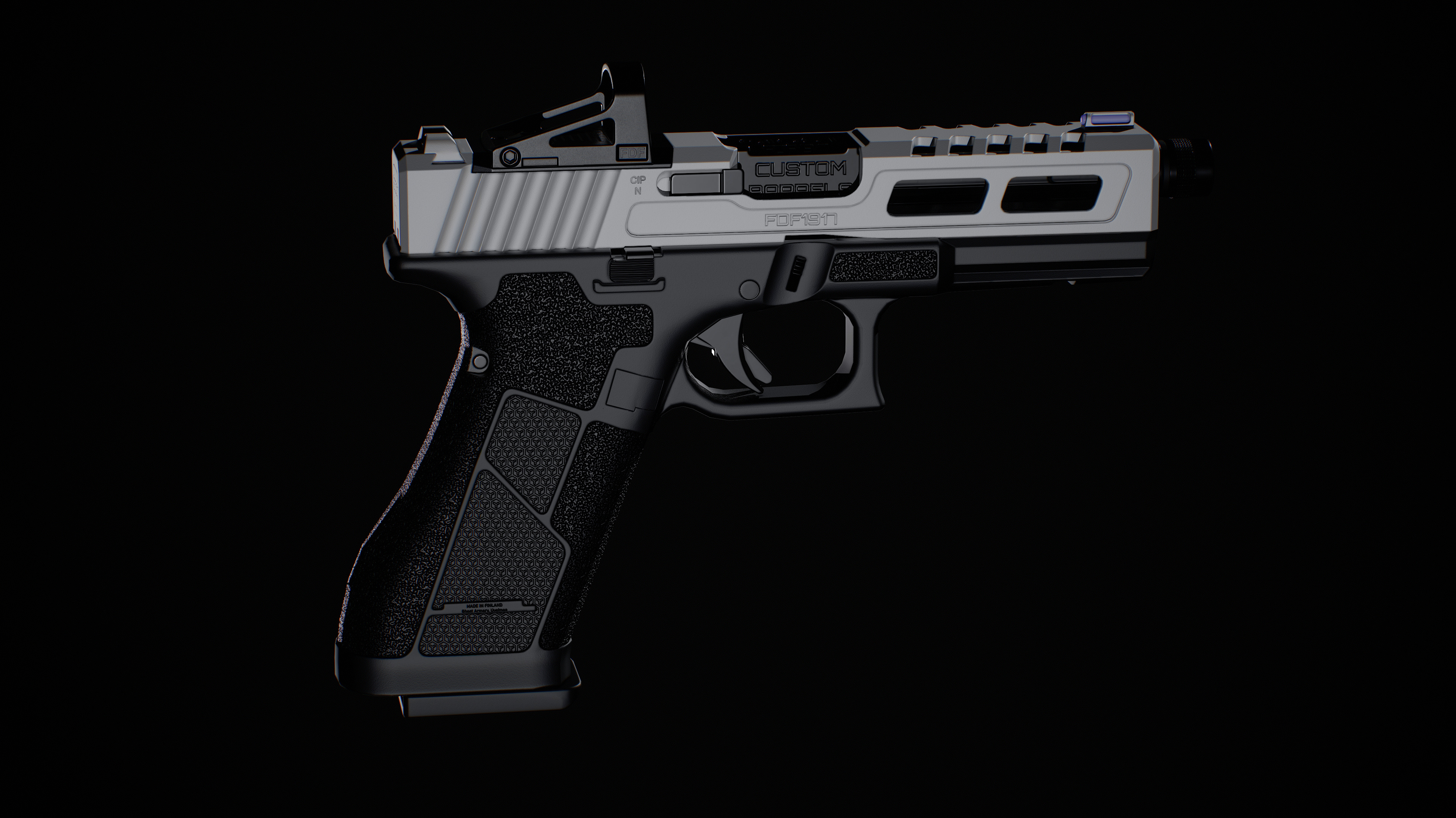 Ghost 9mm Low-poly 3D model_16