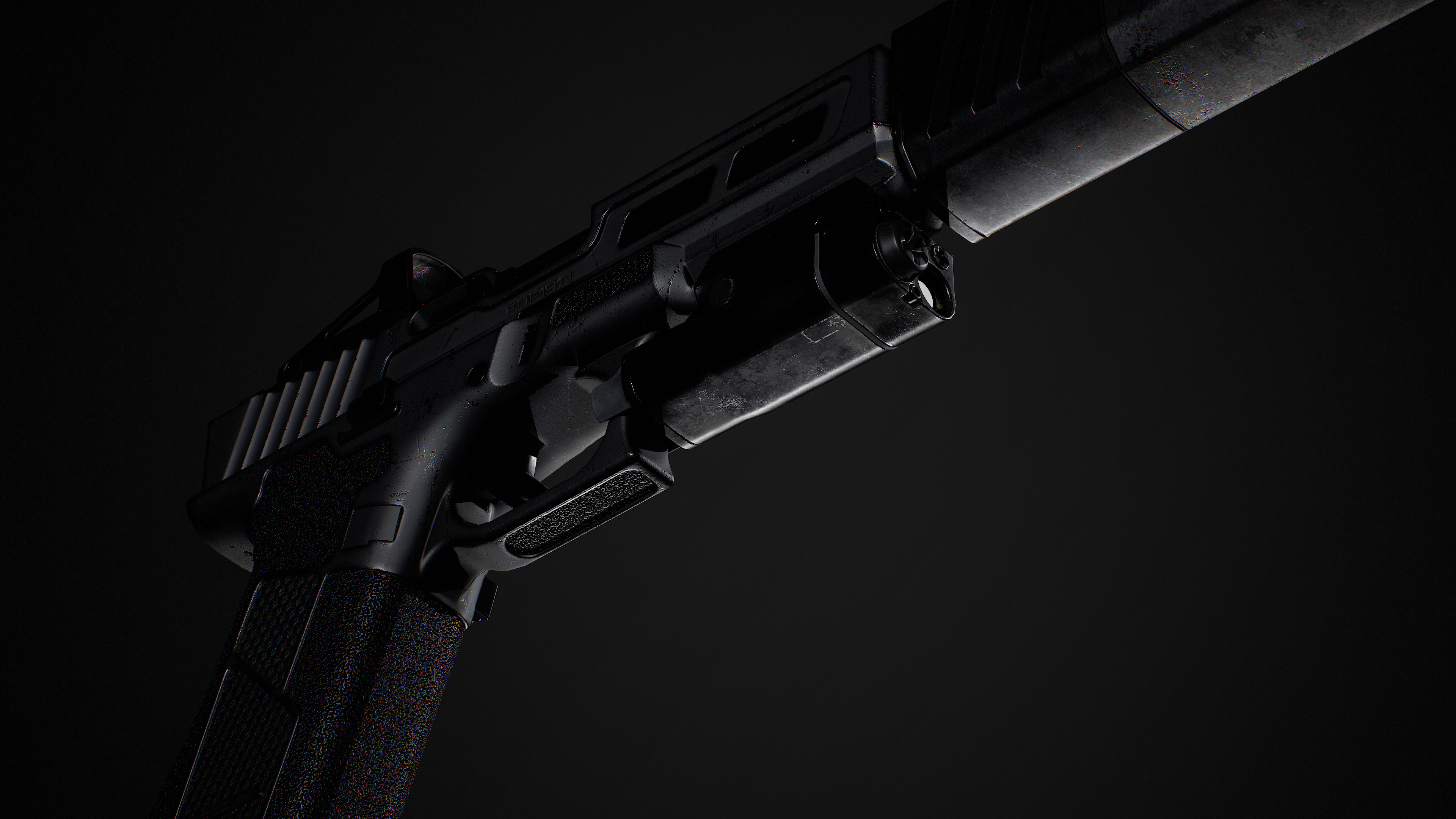 Ghost 9mm Low-poly 3D model_63