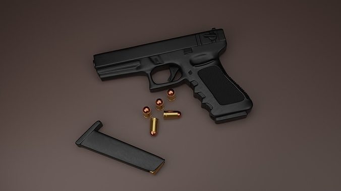 glock 17 avstria pistol 3D model