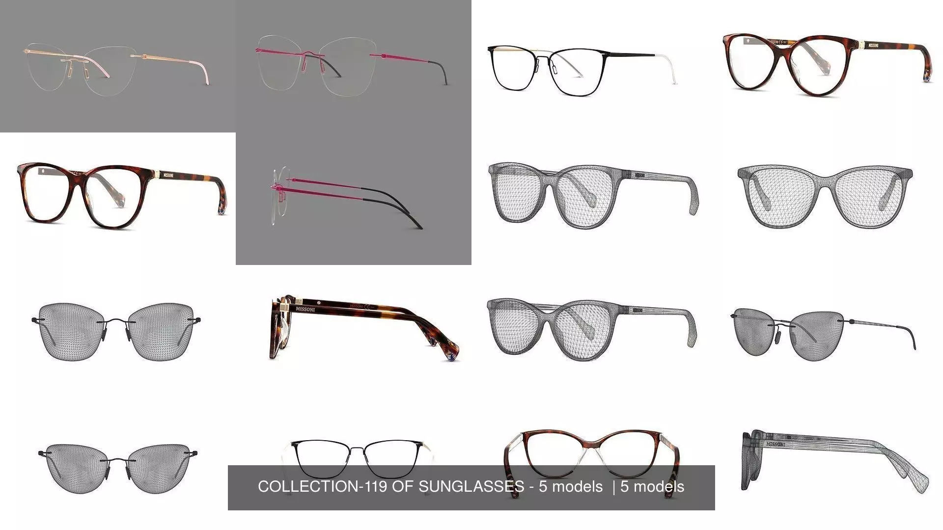 COLLECTION-119 OF SUNGLASSES - 5 models _0