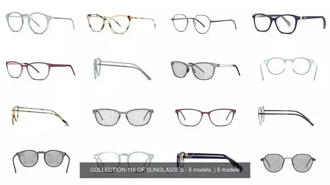 COLLECTION-118 OF SUNGLASSES - 5 models  