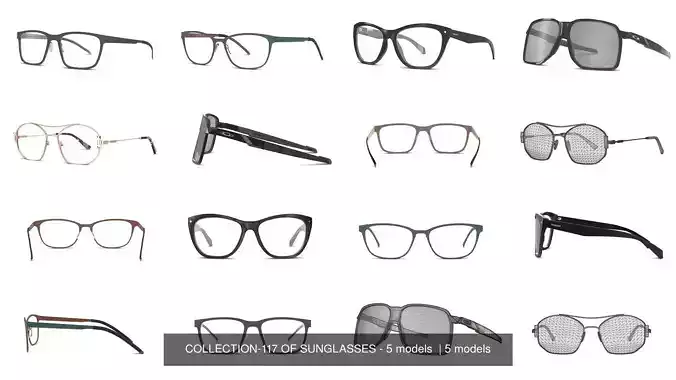 COLLECTION-117 OF SUNGLASSES - 5 models  