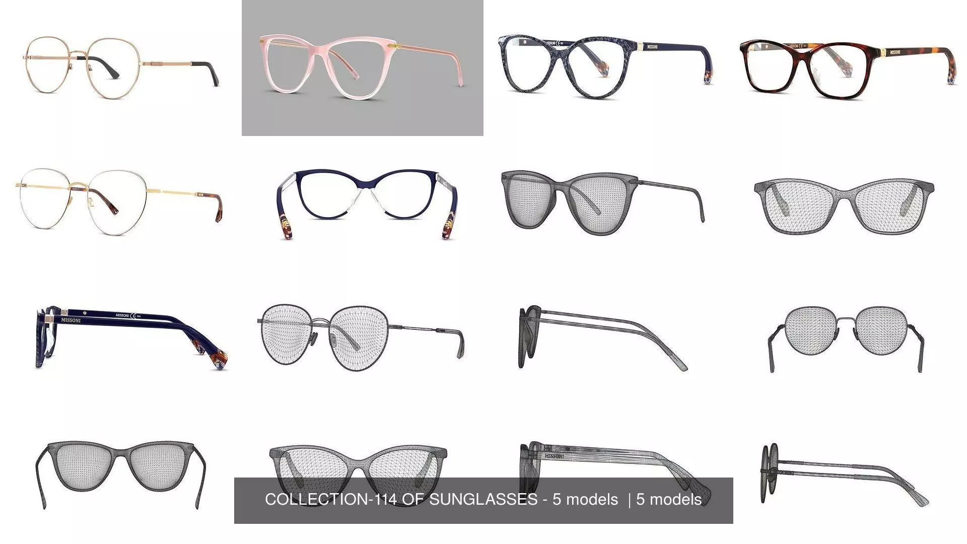 COLLECTION-114 OF SUNGLASSES - 5 models  _0