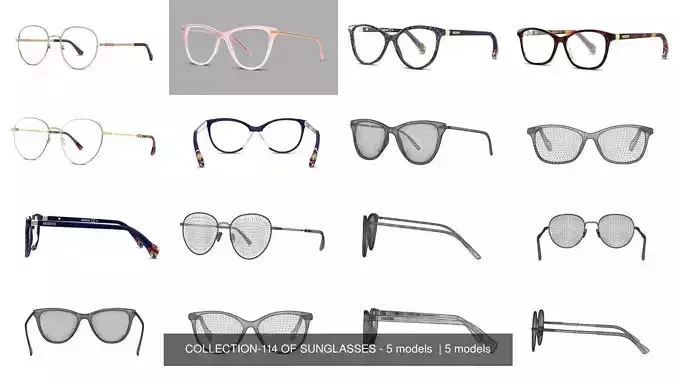 COLLECTION-114 OF SUNGLASSES - 5 models  