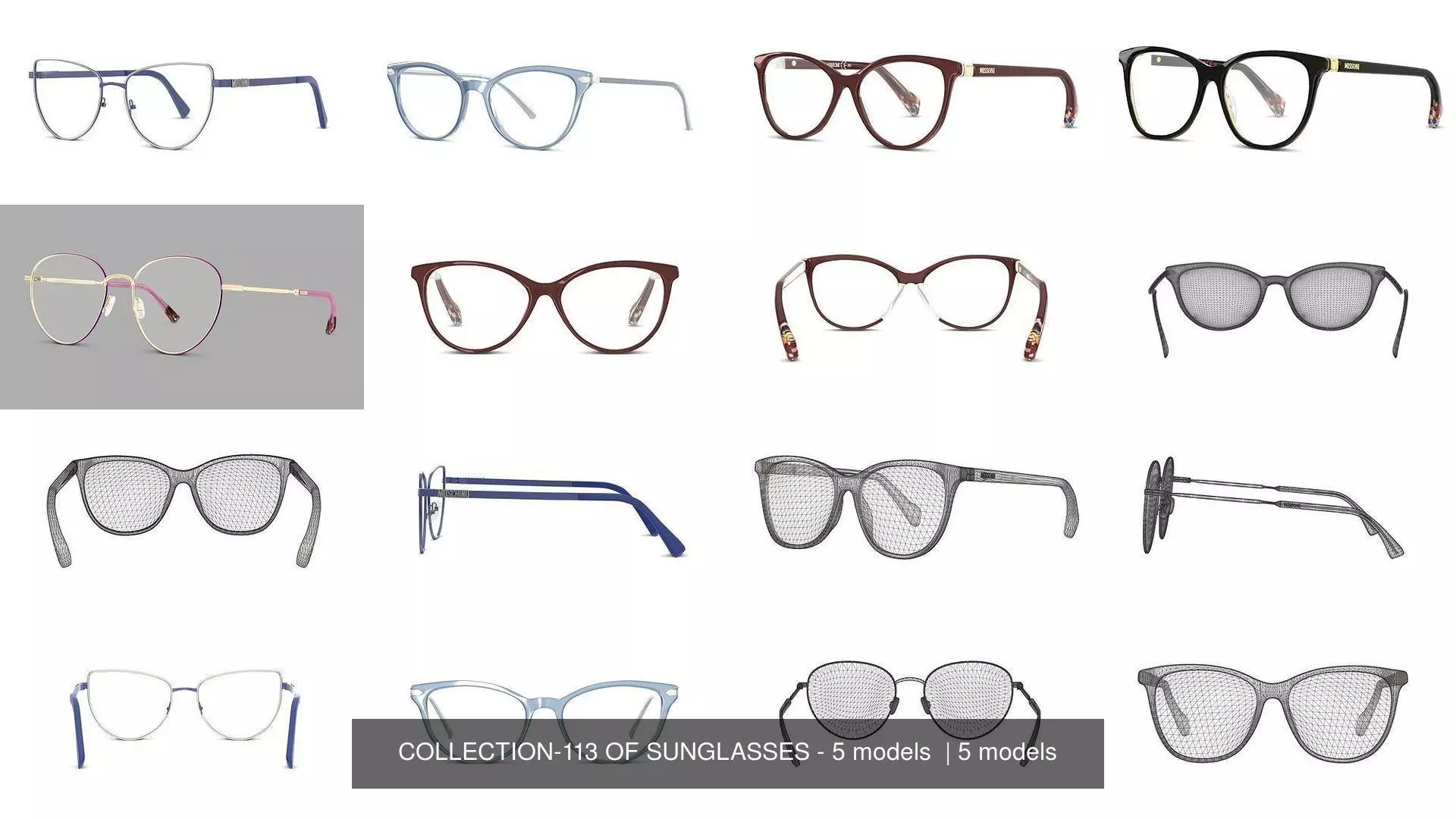 COLLECTION-113 OF SUNGLASSES - 5 models  _0