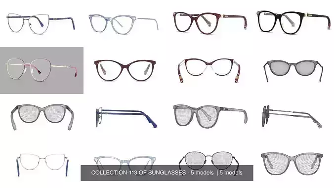 COLLECTION-113 OF SUNGLASSES - 5 models  