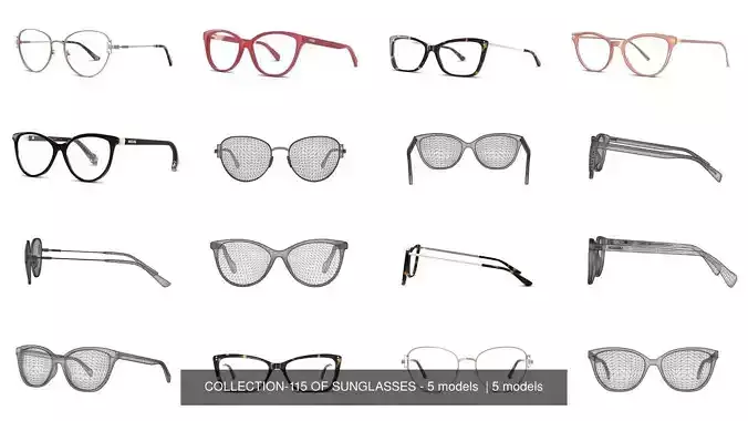 COLLECTION-115 OF SUNGLASSES - 5 models  