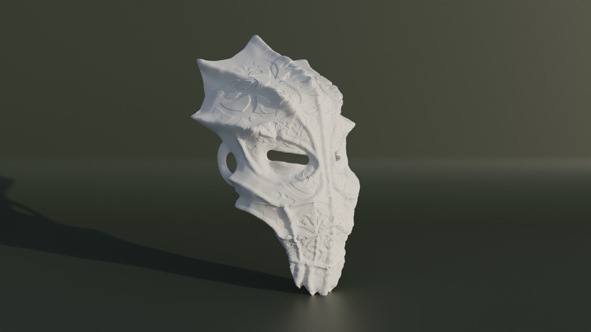 Skyrim Azhidal Face Mask - Skyrim Cosplay 3D print model_7