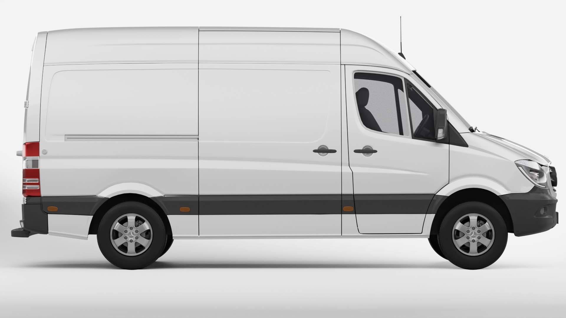 Mercedes Benz Sprinter Van L2H2 2018 3D model_3