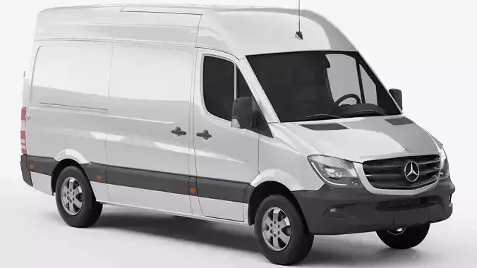 Mercedes Benz Sprinter Van L2H2 2018 3D model Mercedes Benz Sprinter Van L2H2 2018 3D model