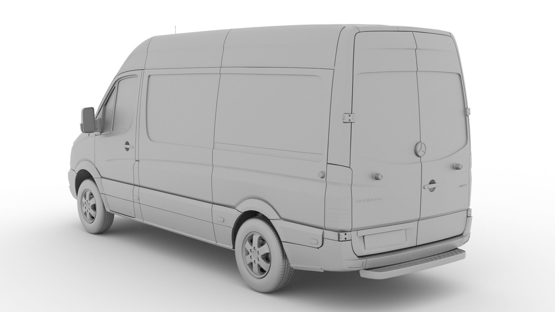 Mercedes Benz Sprinter Van L2H2 2018 3D model_9