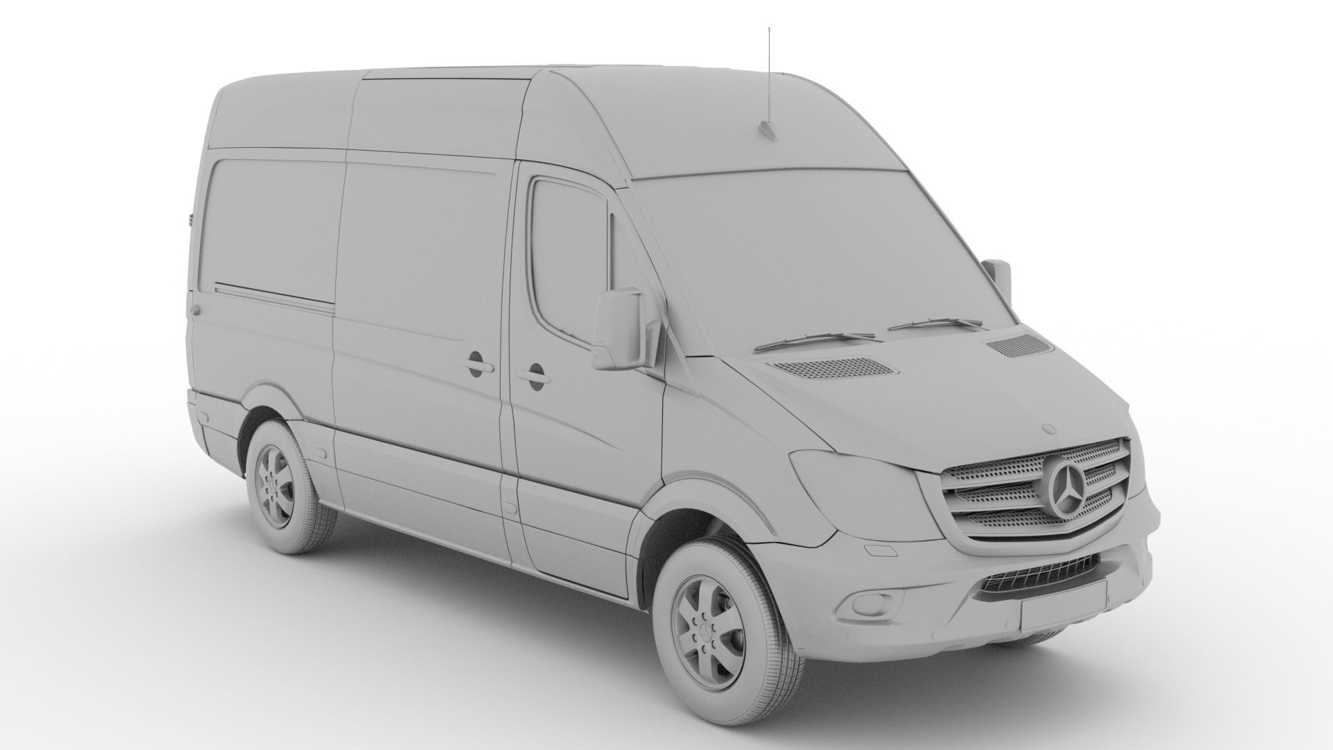 Mercedes Benz Sprinter Van L2H2 2018 3D model_8