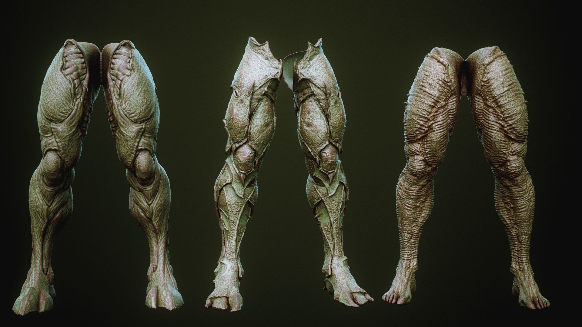 DEMON part four 40 Legs with Blendshapes 3D model_19