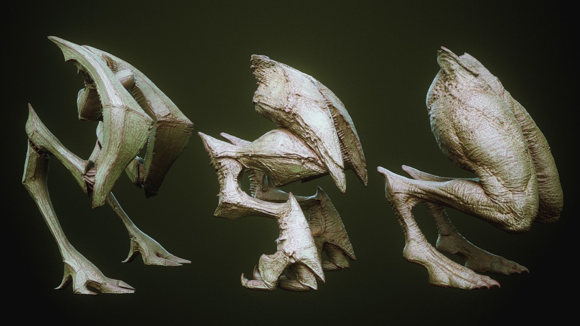 DEMON part four 40 Legs with Blendshapes 3D model_29