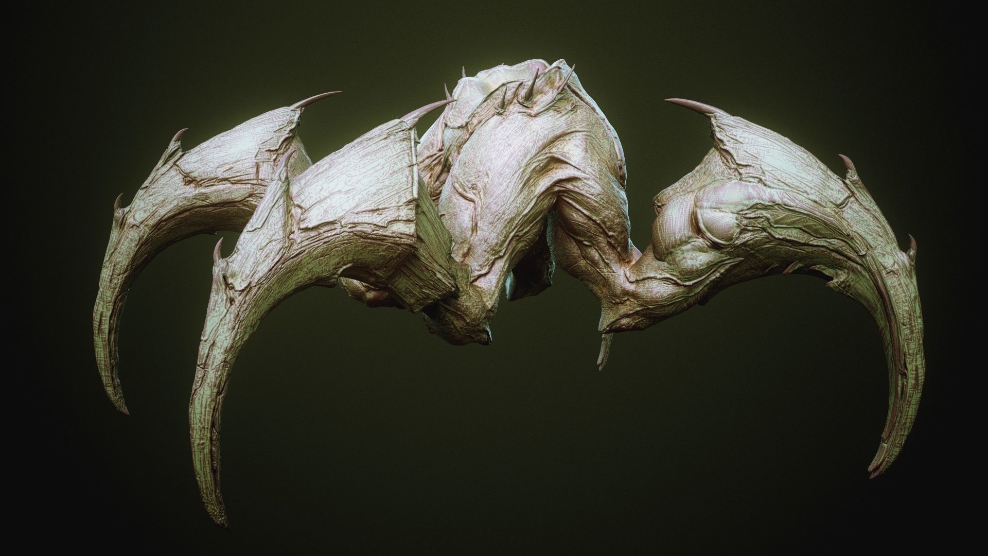 DEMON part four 40 Legs with Blendshapes 3D model_27