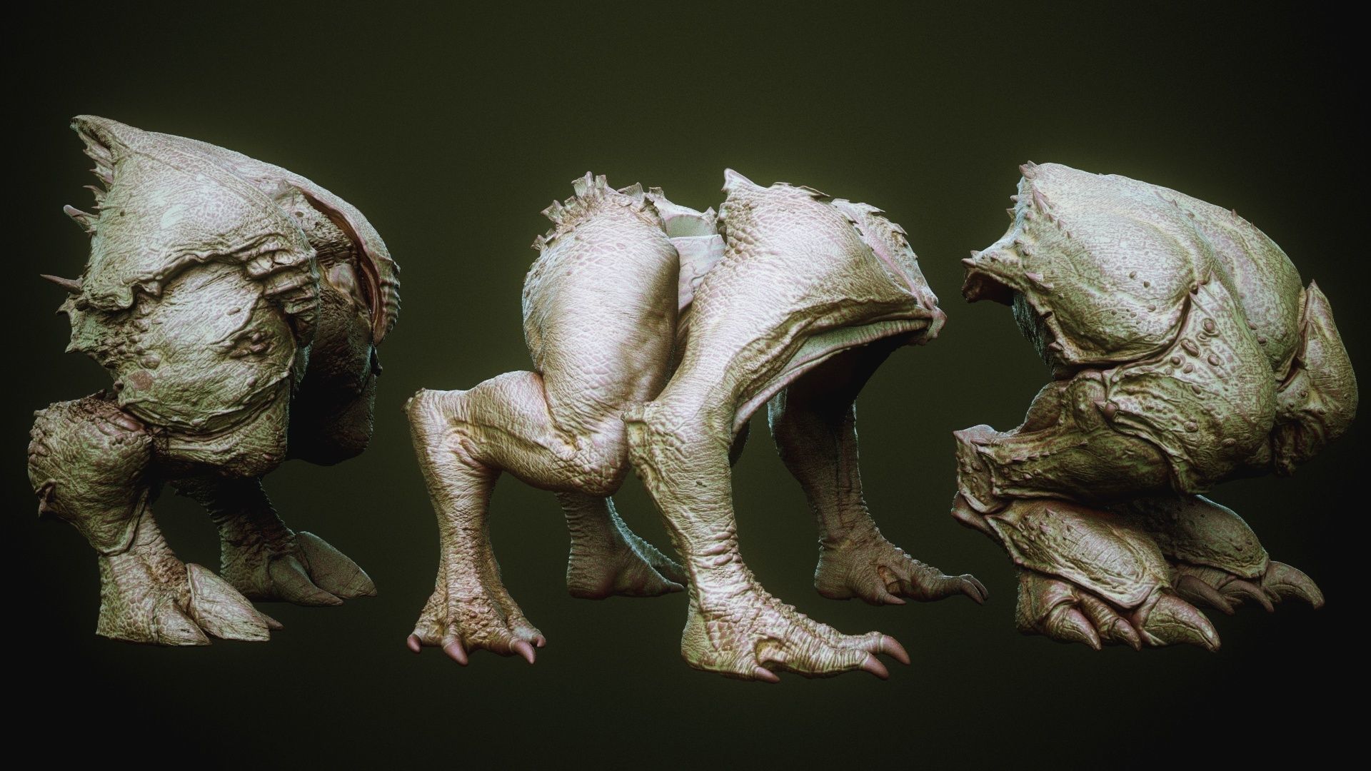 DEMON part four 40 Legs with Blendshapes 3D model_23
