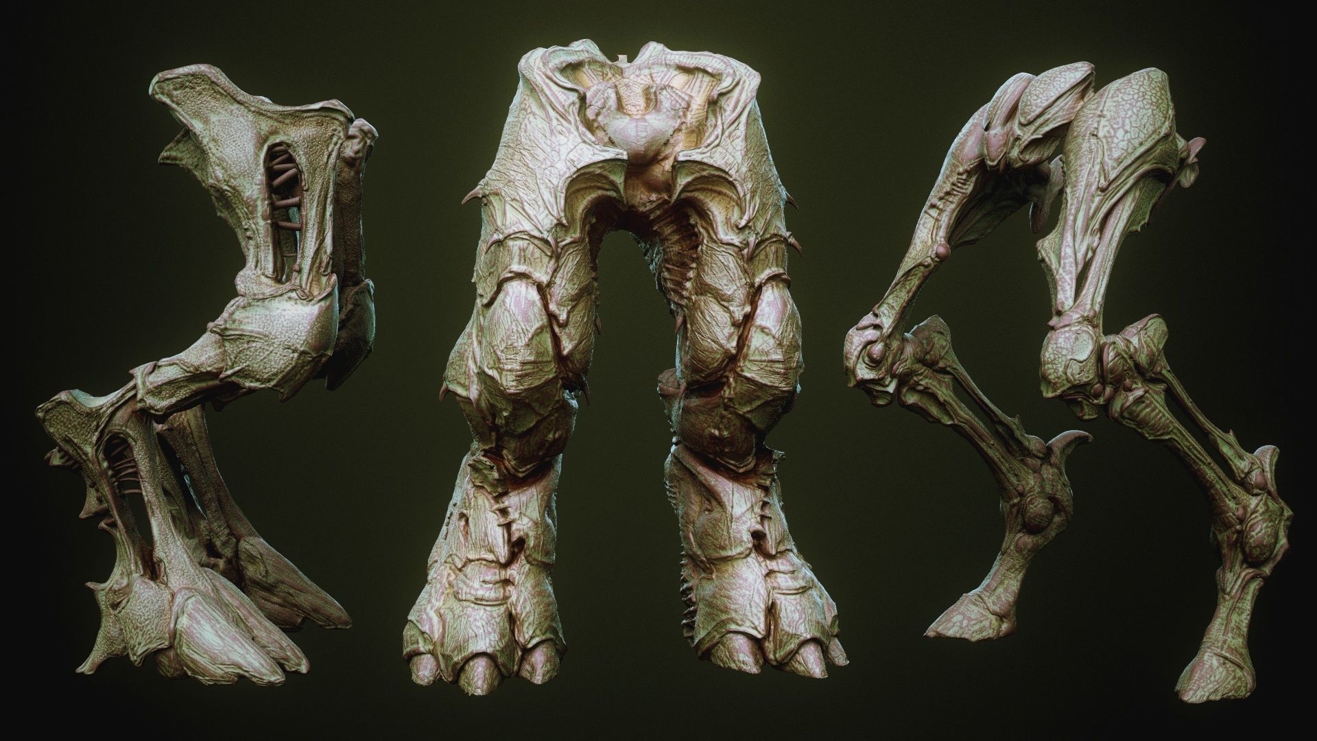 DEMON part four 40 Legs with Blendshapes 3D model_21