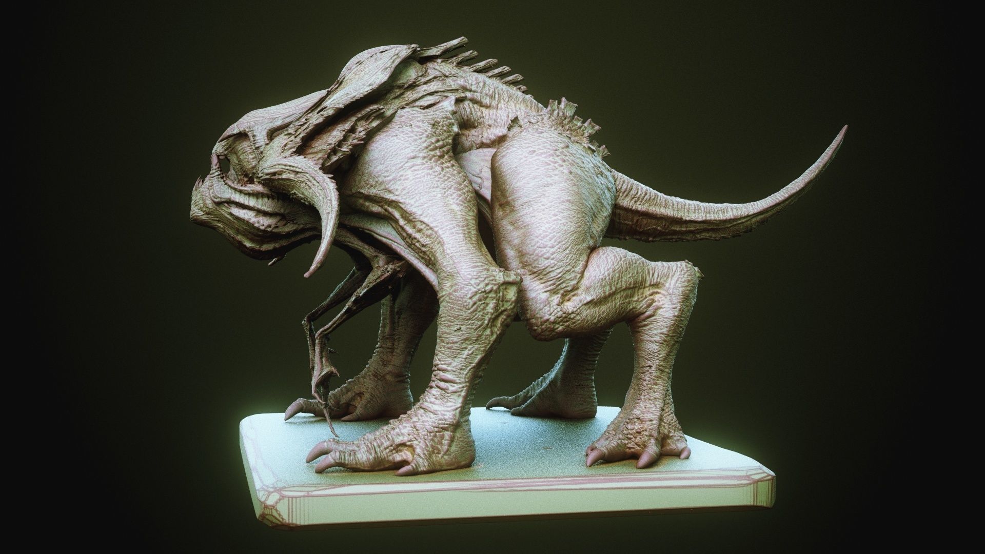 DEMON part four 40 Legs with Blendshapes 3D model_8