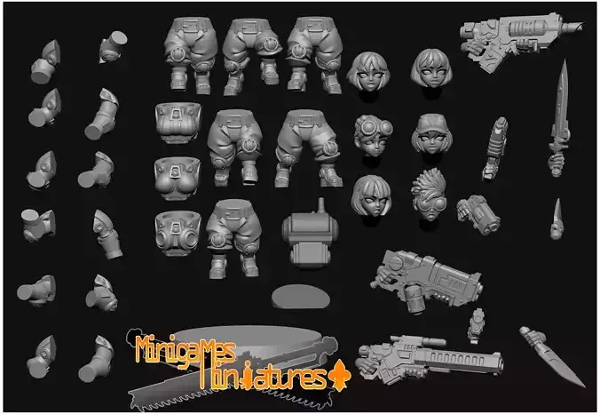 Space dwarf anime figurines 3D print model