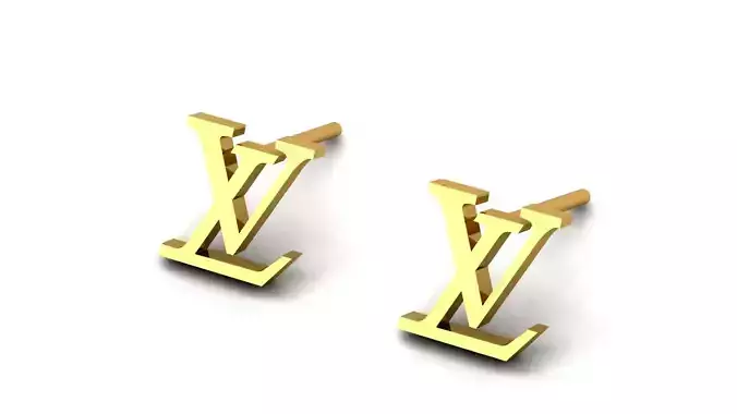 LV Earring E 17 3D print model