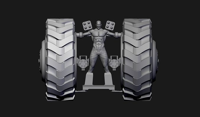 Twisted Metal - Axel 3D print model 7