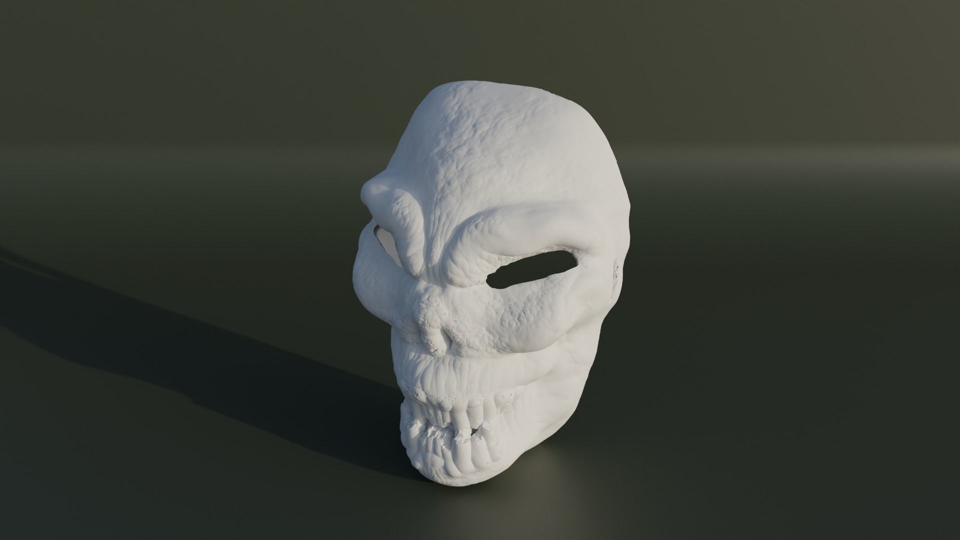 Skull Face Mask - Death Head Cosplay 3D print model_17