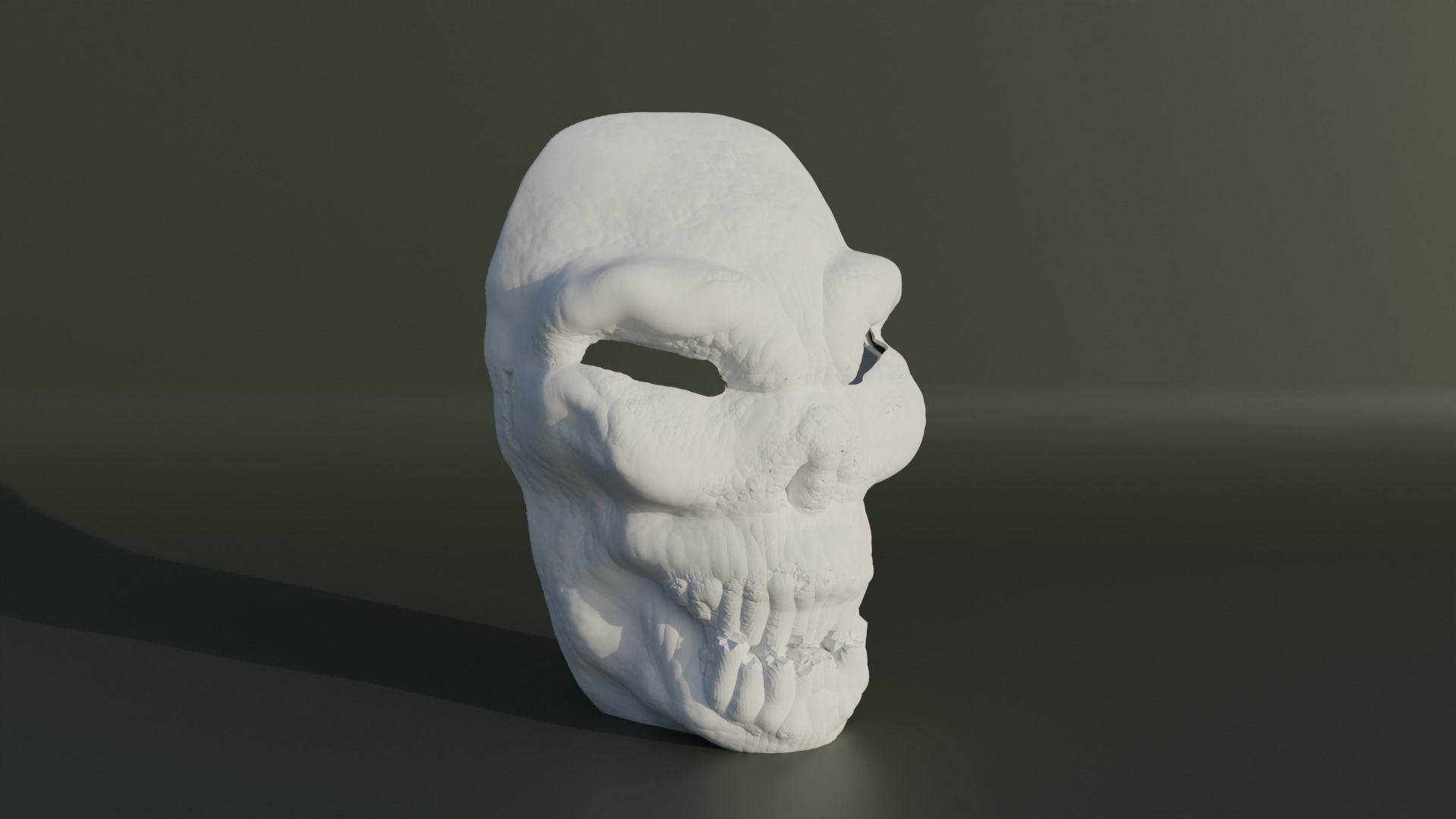 Skull Face Mask - Death Head Cosplay 3D print model_11
