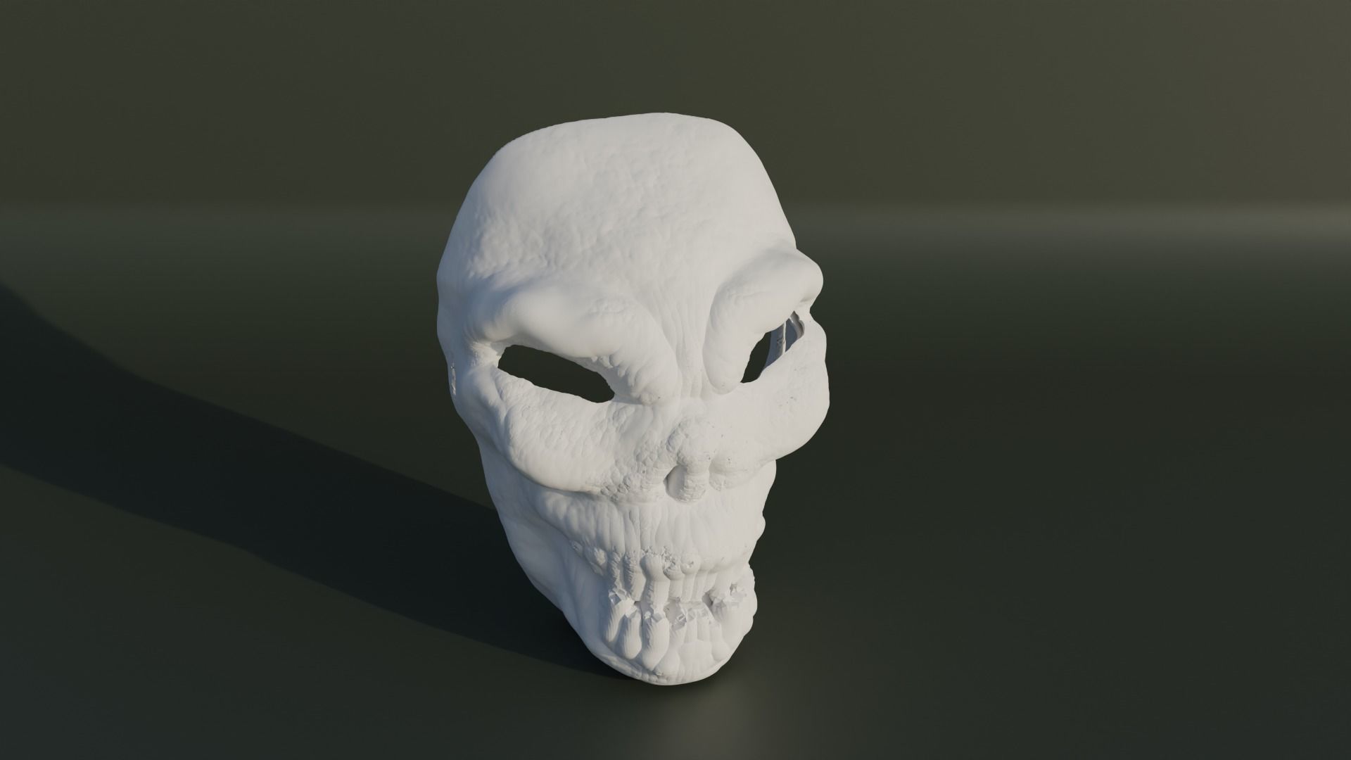 Skull Face Mask - Death Head Cosplay 3D print model_10