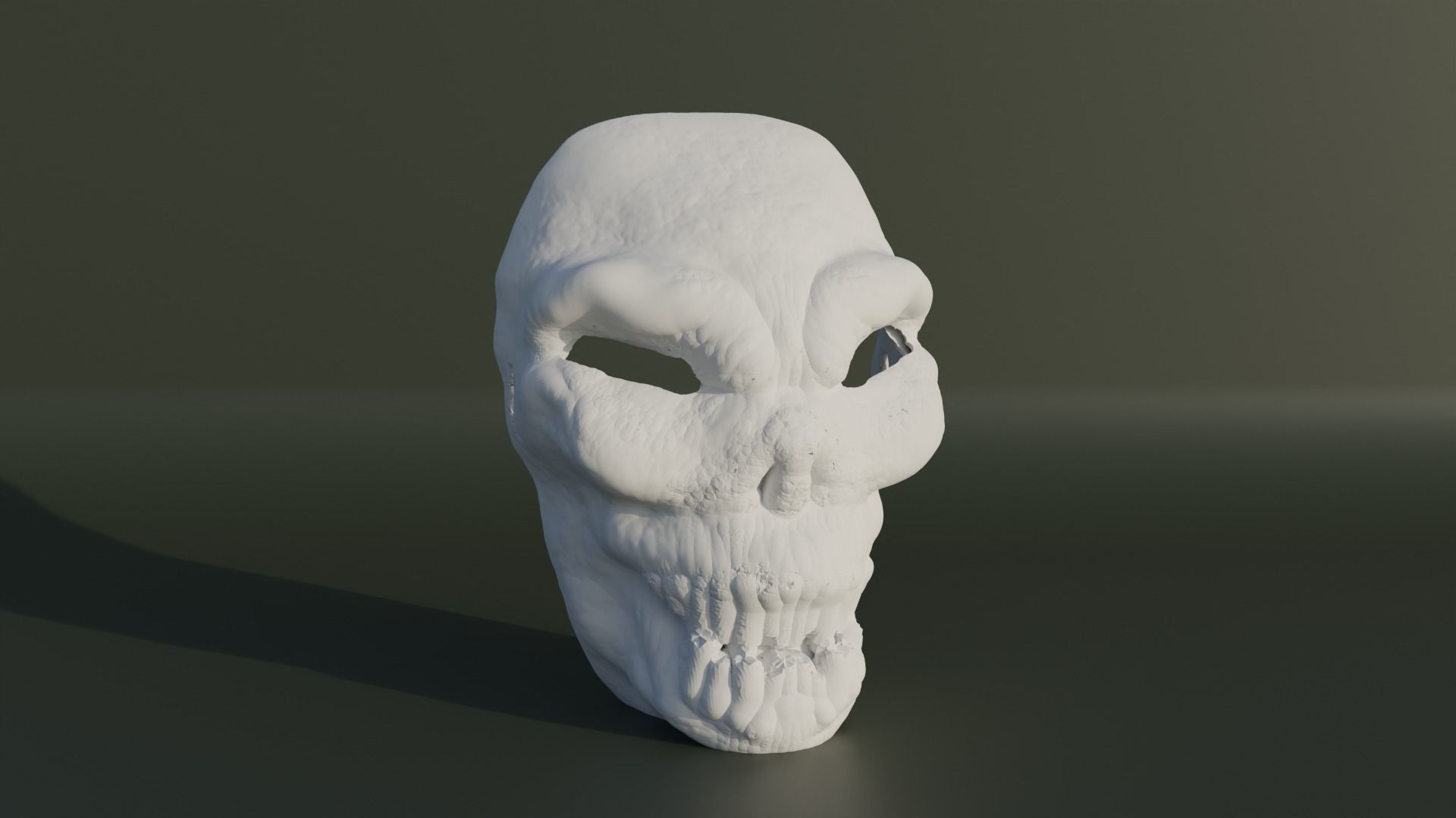 Skull Face Mask - Death Head Cosplay 3D print model_19
