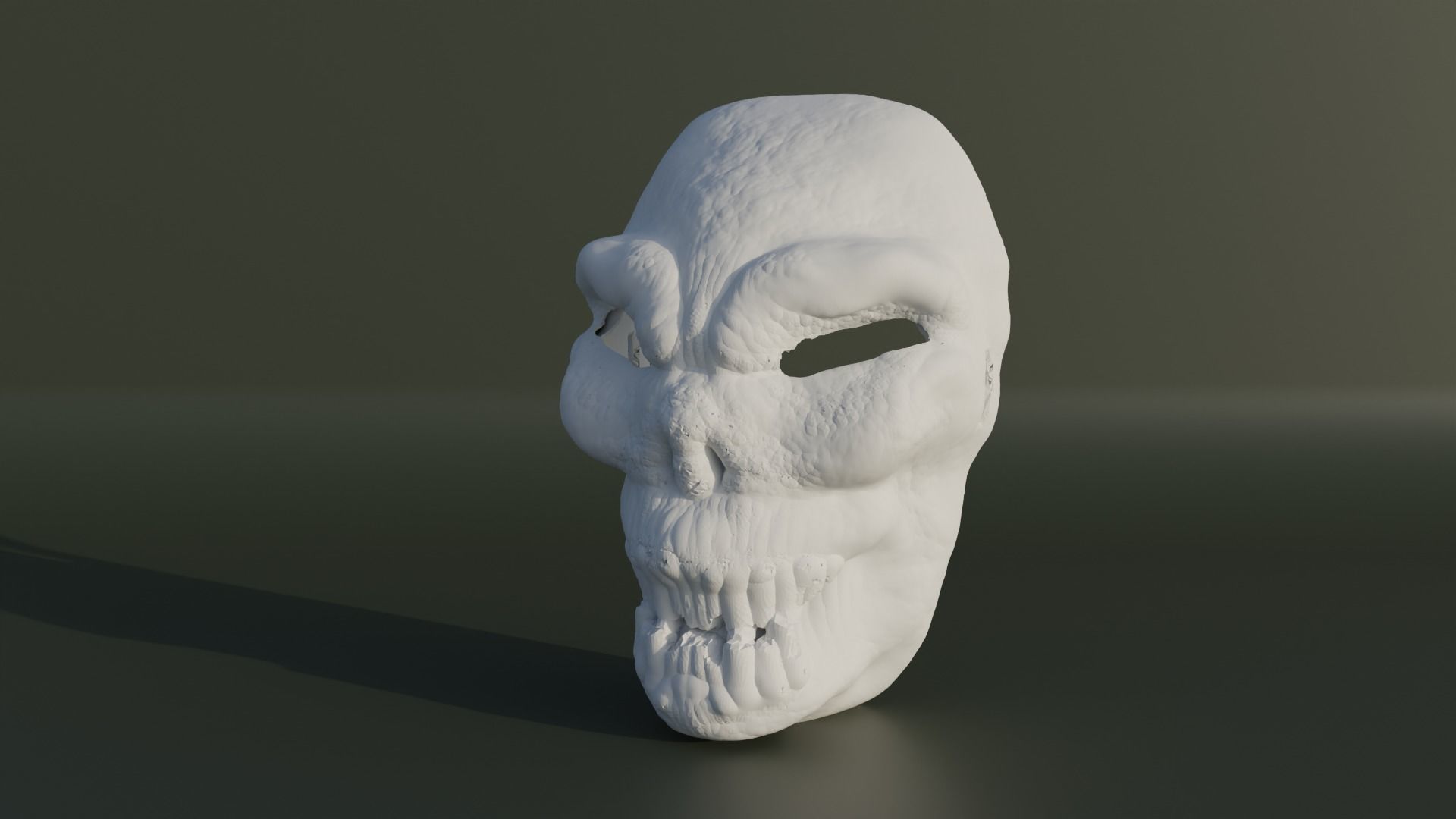 Skull Face Mask - Death Head Cosplay 3D print model_8