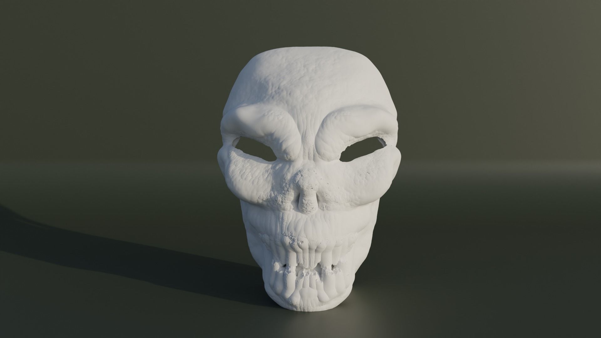 Skull Face Mask - Death Head Cosplay 3D print model_16