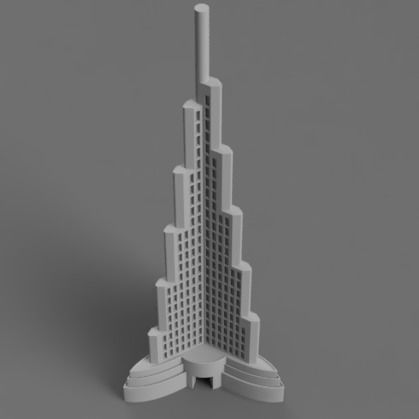 Burj khalifa 3D print model_1