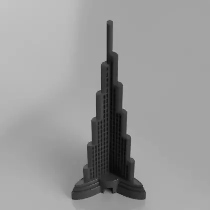 Burj khalifa 3D print model_0