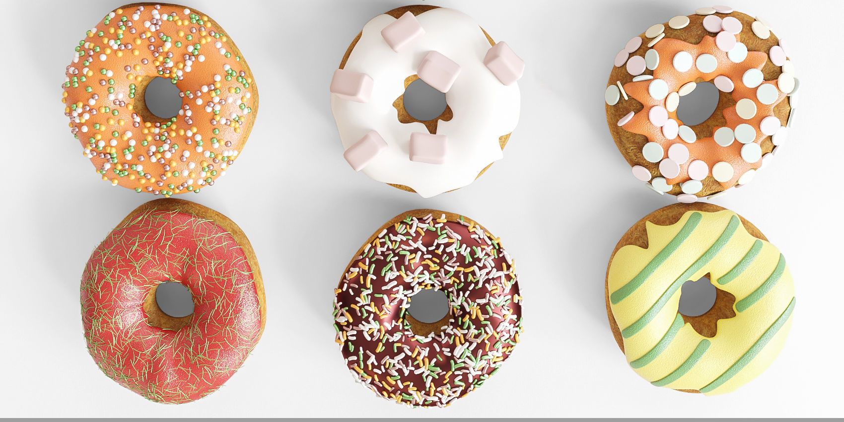 Donuts 3D model_3